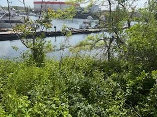 a aerial view of a house with a yard