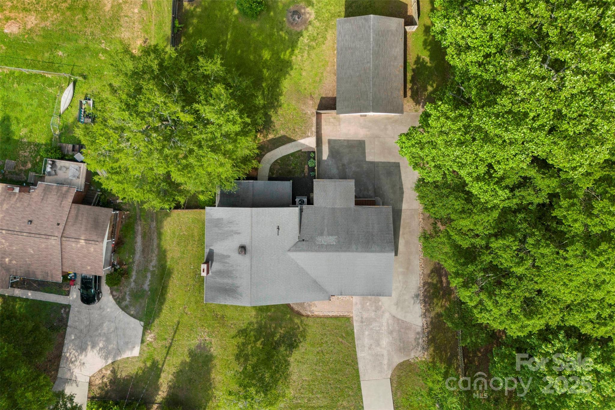 1822 North New Hope Road Gastonia, NC 28054 - Photo 6 of 47 an aerial view of a house with a yard