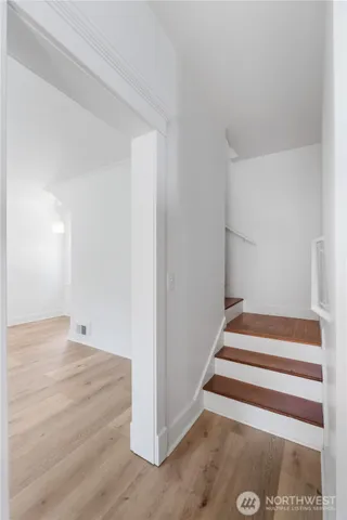 a view of entryway with stairs