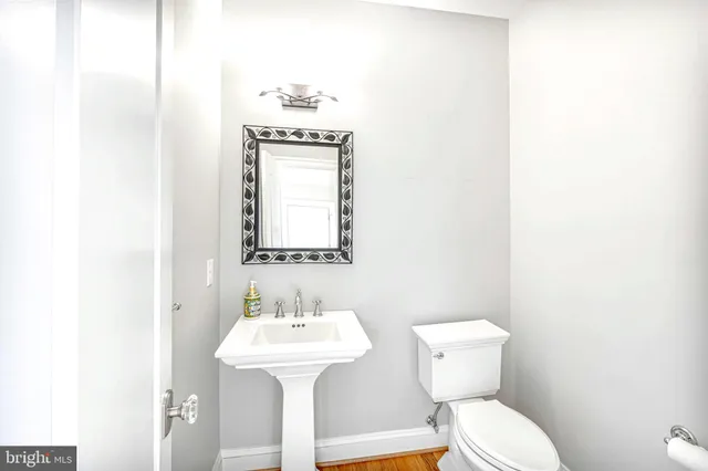 a view of small space with racks on the wall