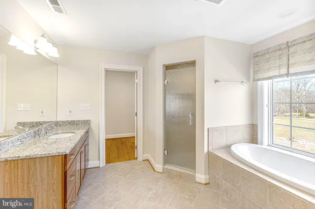 a view of a street with a tree