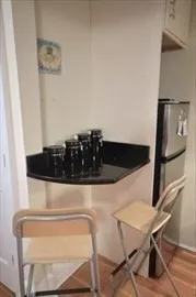 a close view of dining table