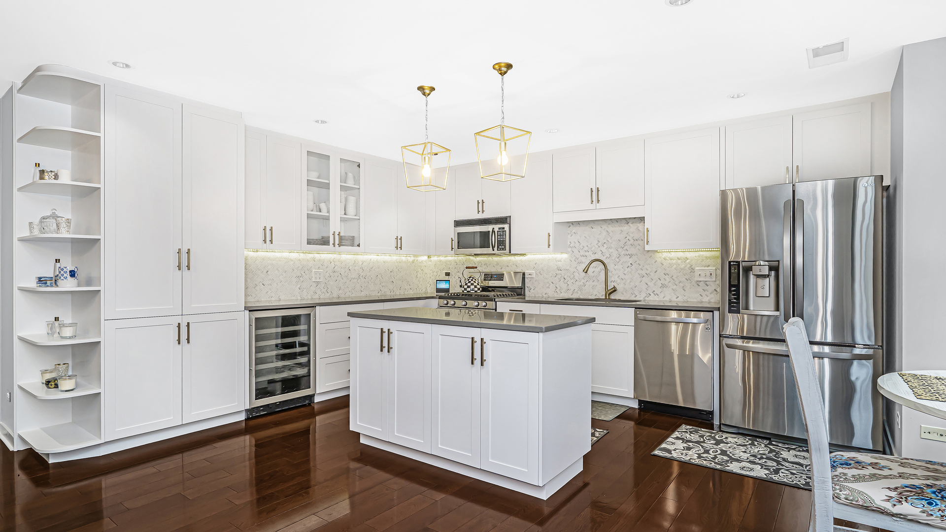 222 South Racine Avenue, Unit 404 Chicago, IL 60607 - Photo 15 of 36 a kitchen with stainless steel appliances a sink stove refrigerator and cabinets