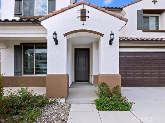 a front view of a house