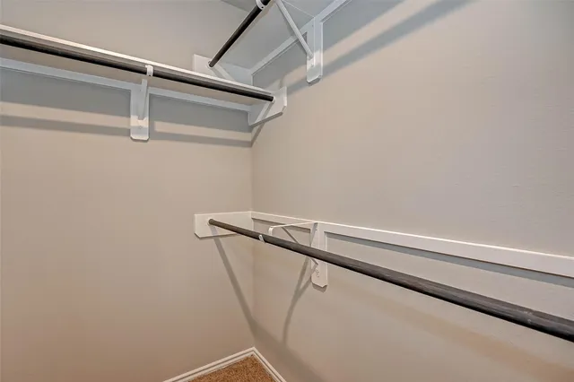 a close up view of racks on the wall