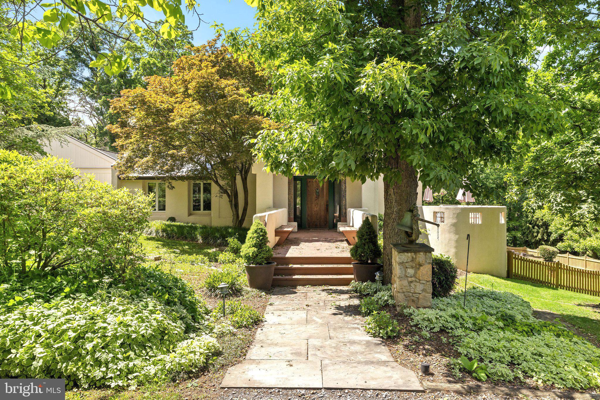 1248 Delaplane Grade Road Upperville, VA 20184 - Photo 2 of 77 Front walkway with perennial gardens
