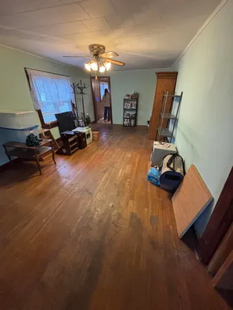 a room with furniture