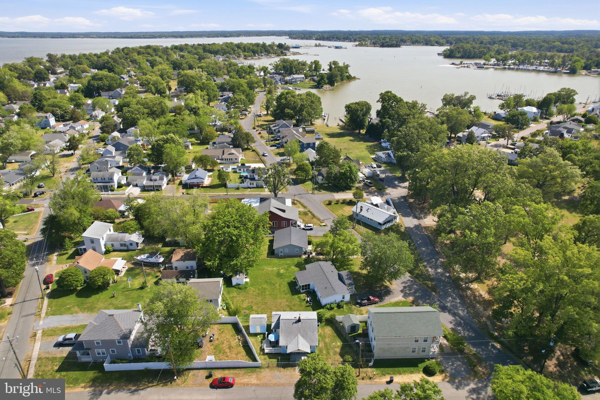 312 Vernon Street Colonial Beach, VA 22443 - Photo 31 of 45 an aerial view of a house with a lake view