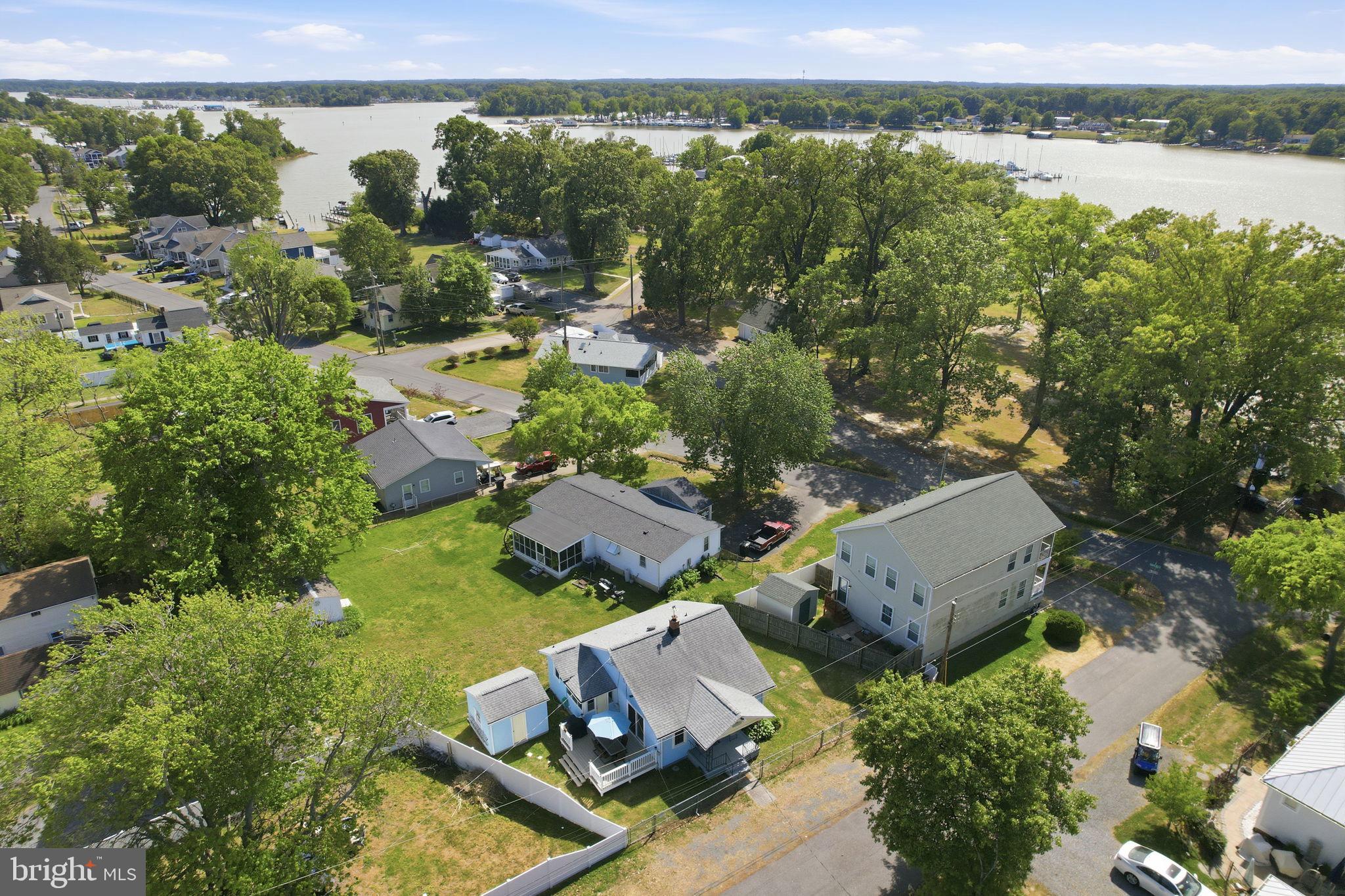 312 Vernon Street Colonial Beach, VA 22443 - Photo 37 of 45 an aerial view of a house with lake view