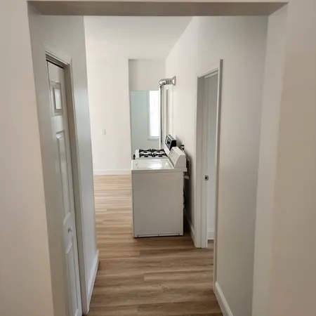 a room with a washer and dryer