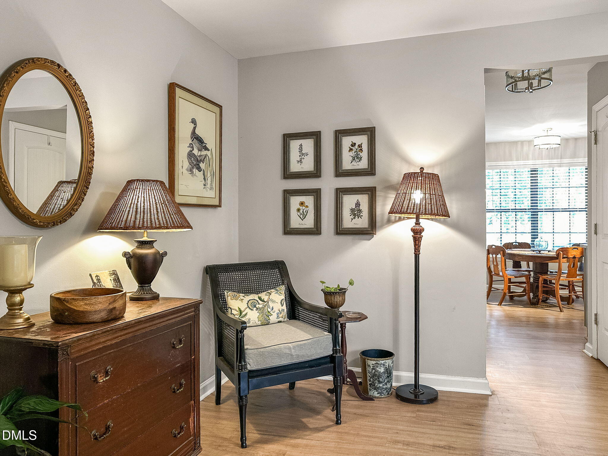 1019 Parkthrough Street Cary, NC 27511 - Photo 6 of 23 a living room with furniture and wooden floor