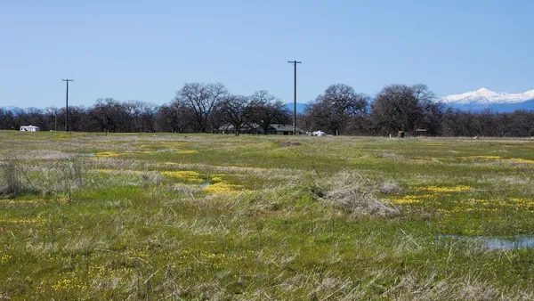 a view of a ocean with a large bridge