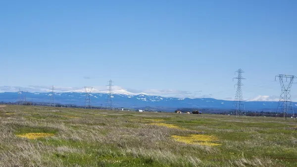 a view of a sky from a yard