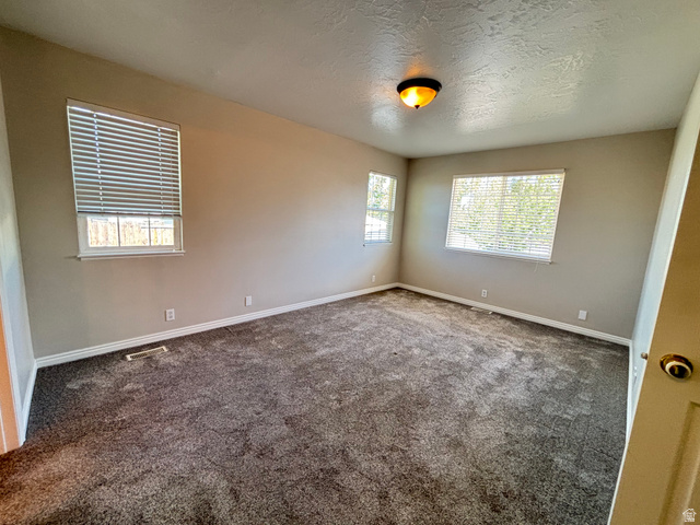 798 South 600 East Payson, UT 84651 - Photo 22 of 31 Spacious room with gray wall paint and textured gray carpet flooring