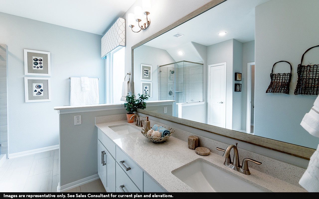 1722 Navigation Lane Angleton, TX 77515 - Photo 12 of 21 a bathroom with a sink and a mirror