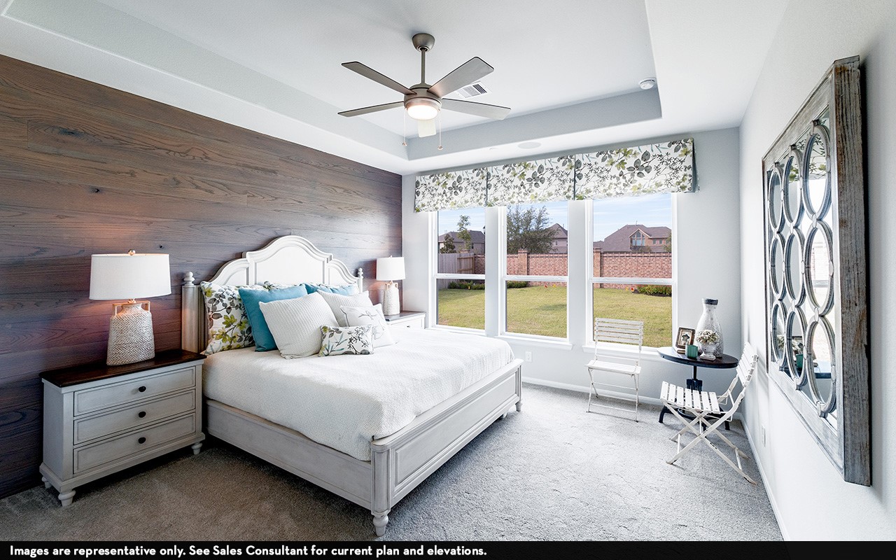 1722 Navigation Lane Angleton, TX 77515 - Photo 10 of 21 a bedroom with a large bed and a large window