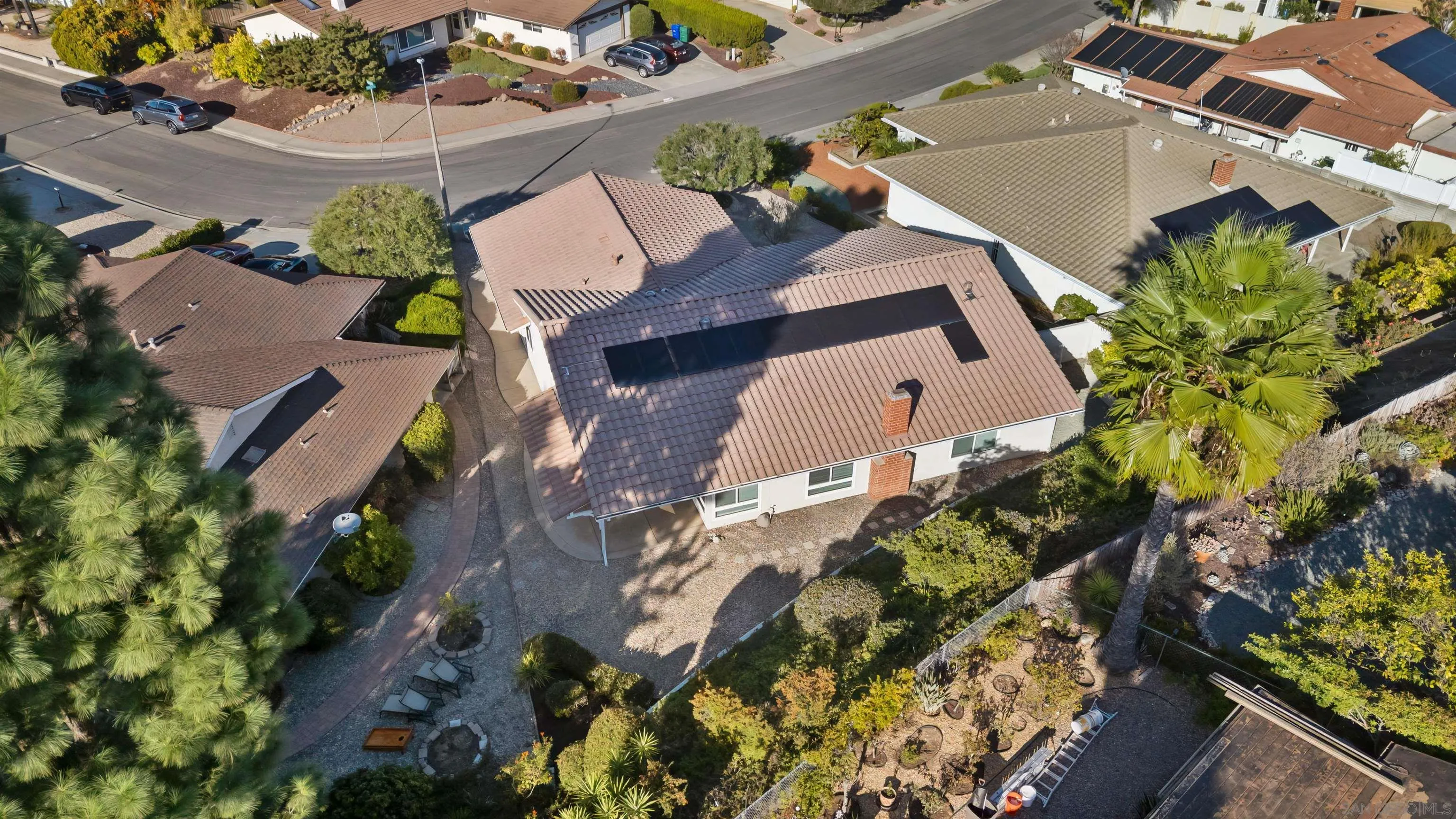 12607 Opimo Drive San Diego, CA 92128 - Photo 41 of 48 an aerial view of a house with a yard and a large tree