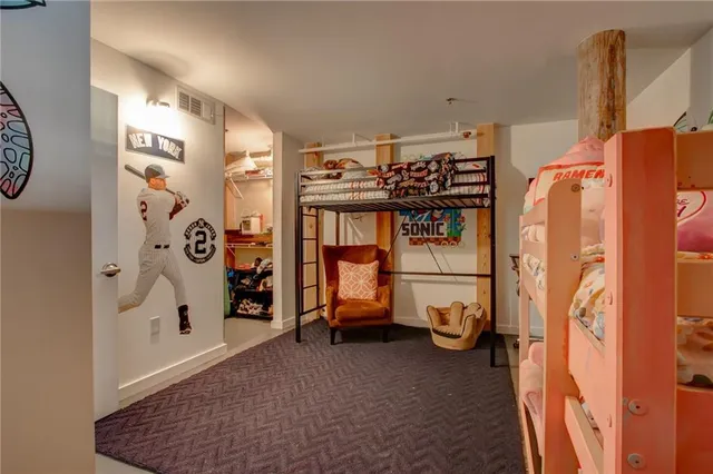 a view of a closet with storage