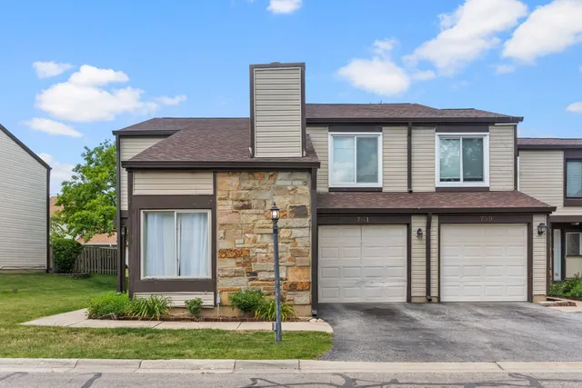 a front view of a house