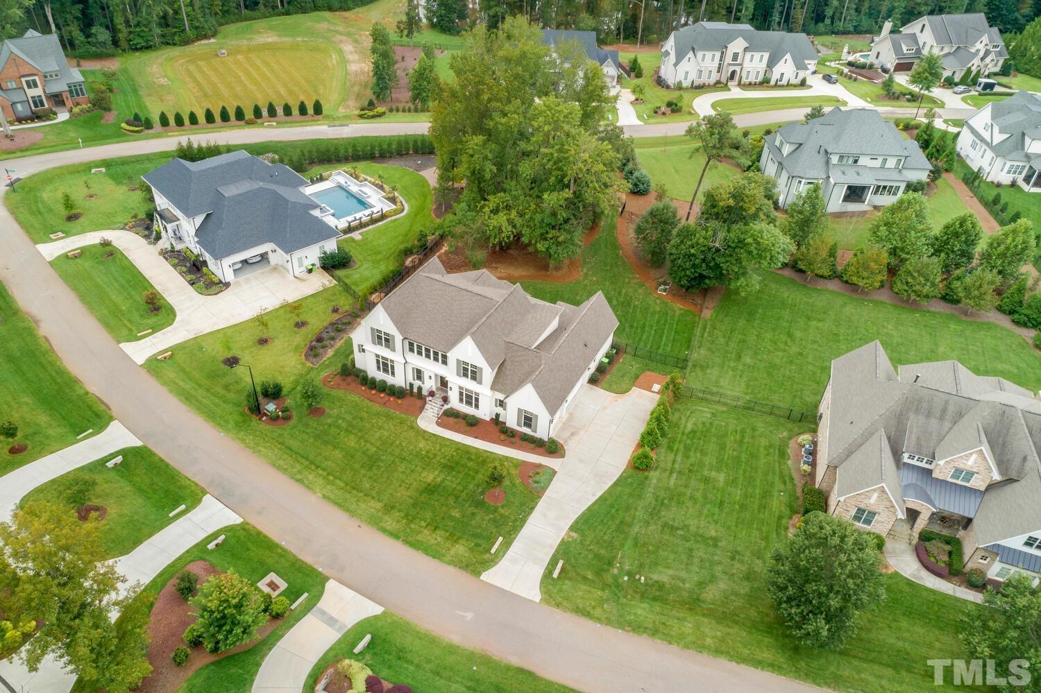 5105 Bella Ridge Drive Raleigh, NC 27615 - Photo 54 of 60 an aerial view of a house with outdoor space sitting space