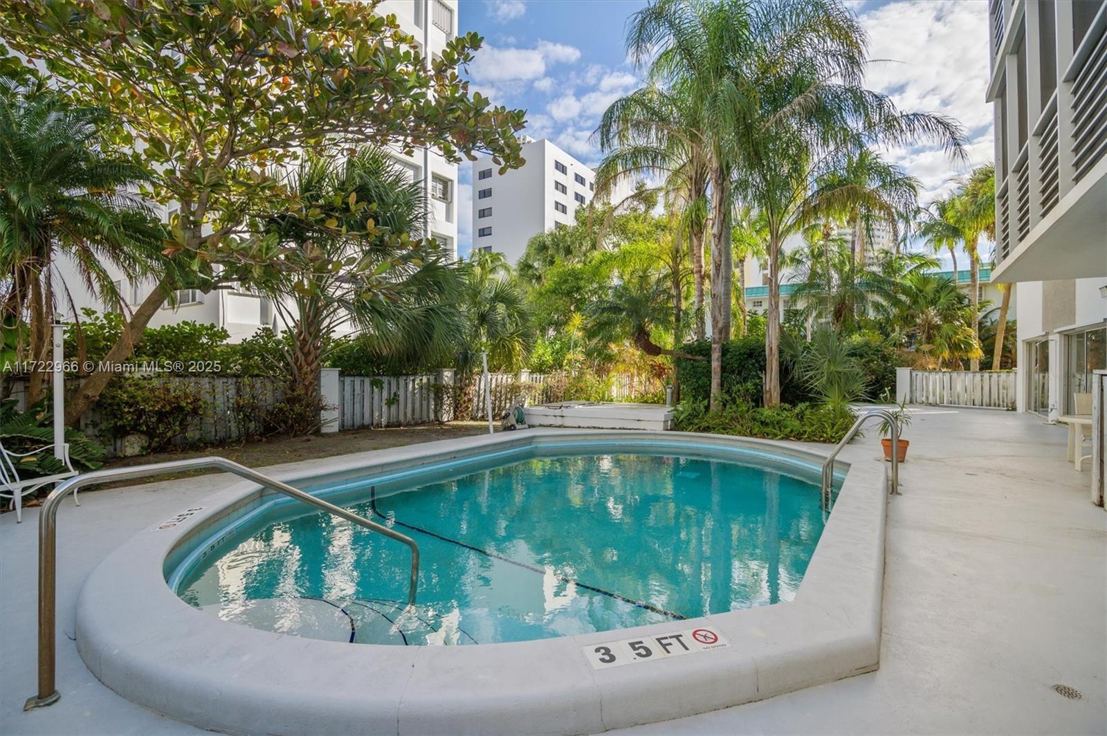 301 Sunrise Drive, Unit 3AW Key Biscayne, FL 33149 - Photo 22 of 23 a view of swimming pool from a outdoor space