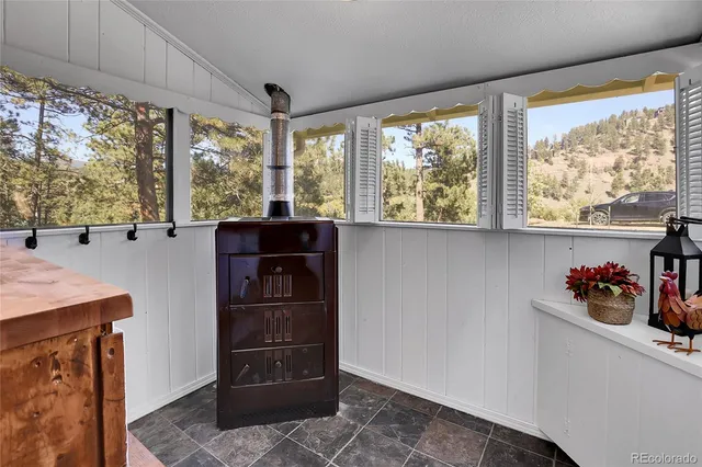 a view of a window with an outdoor space