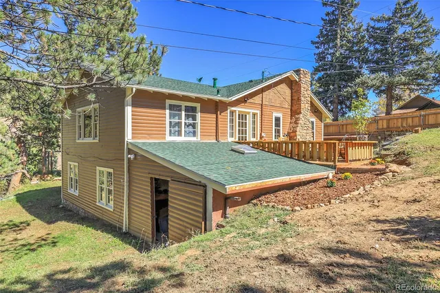 a view of a storage with an outdoor space
