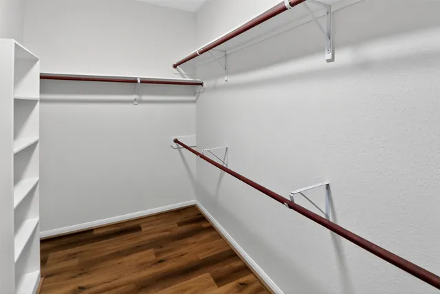 a view of entryway with stairs and wooden floor