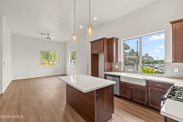 a view of a city from a balcony