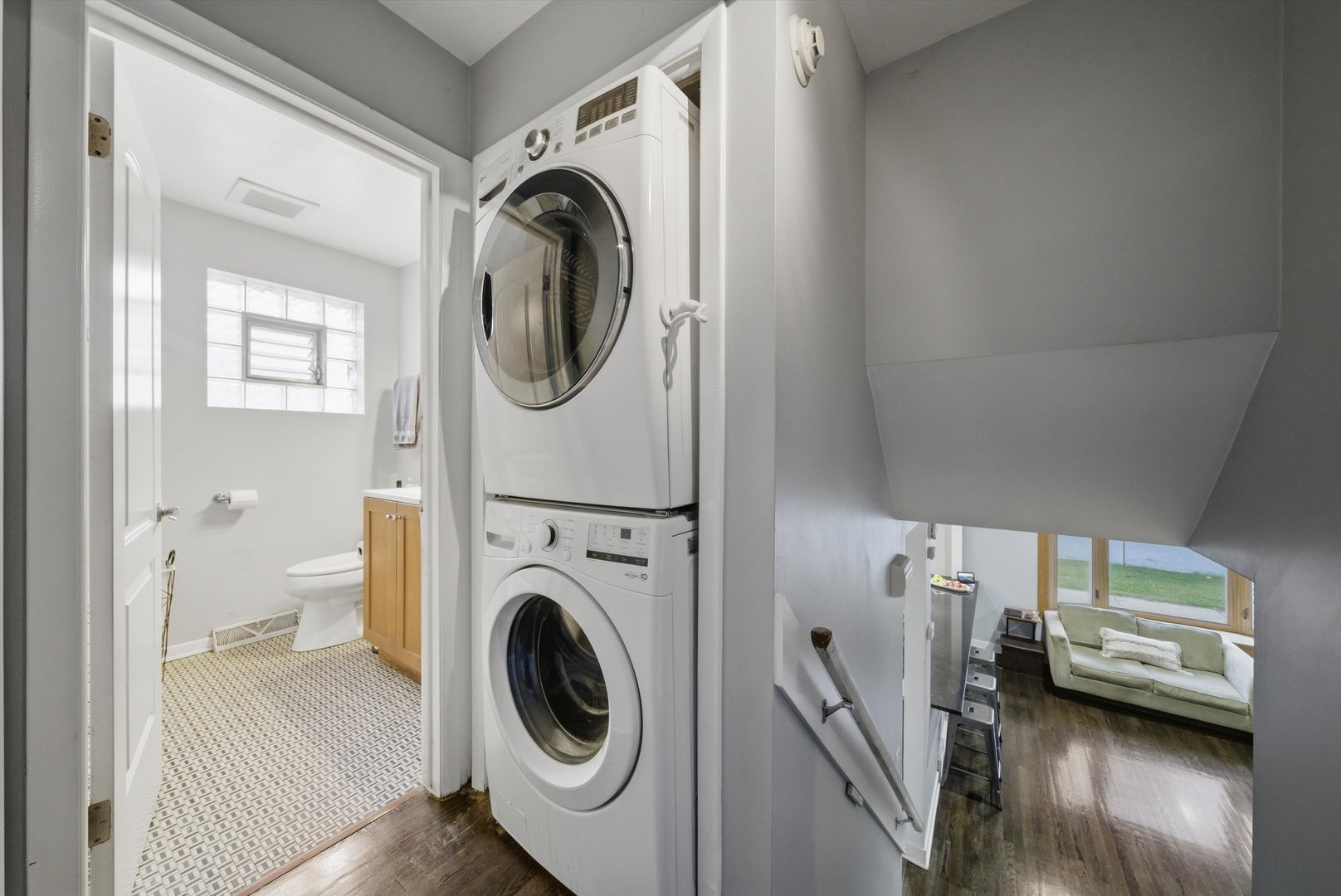 3841 Arthur Avenue Brookfield, IL 60513 - Photo 24 of 34 a view of a hallway with washer and dryer