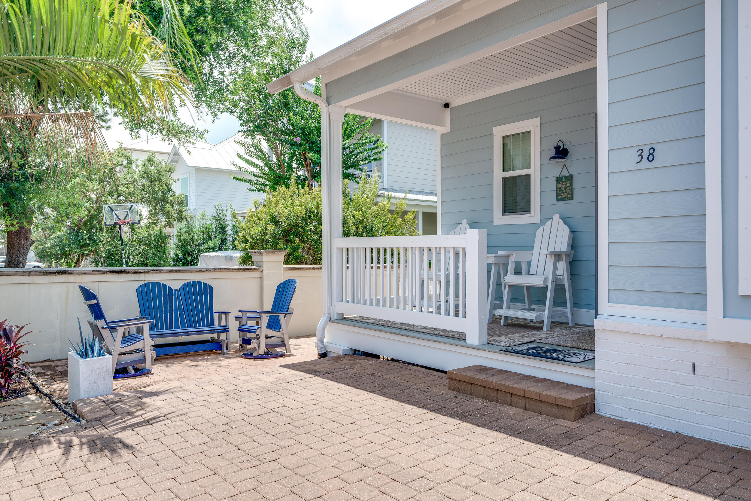 38 Inlet Cove Inlet Beach, FL 32461 - Photo 13 of 51 a view of backyard with a deck and furniture