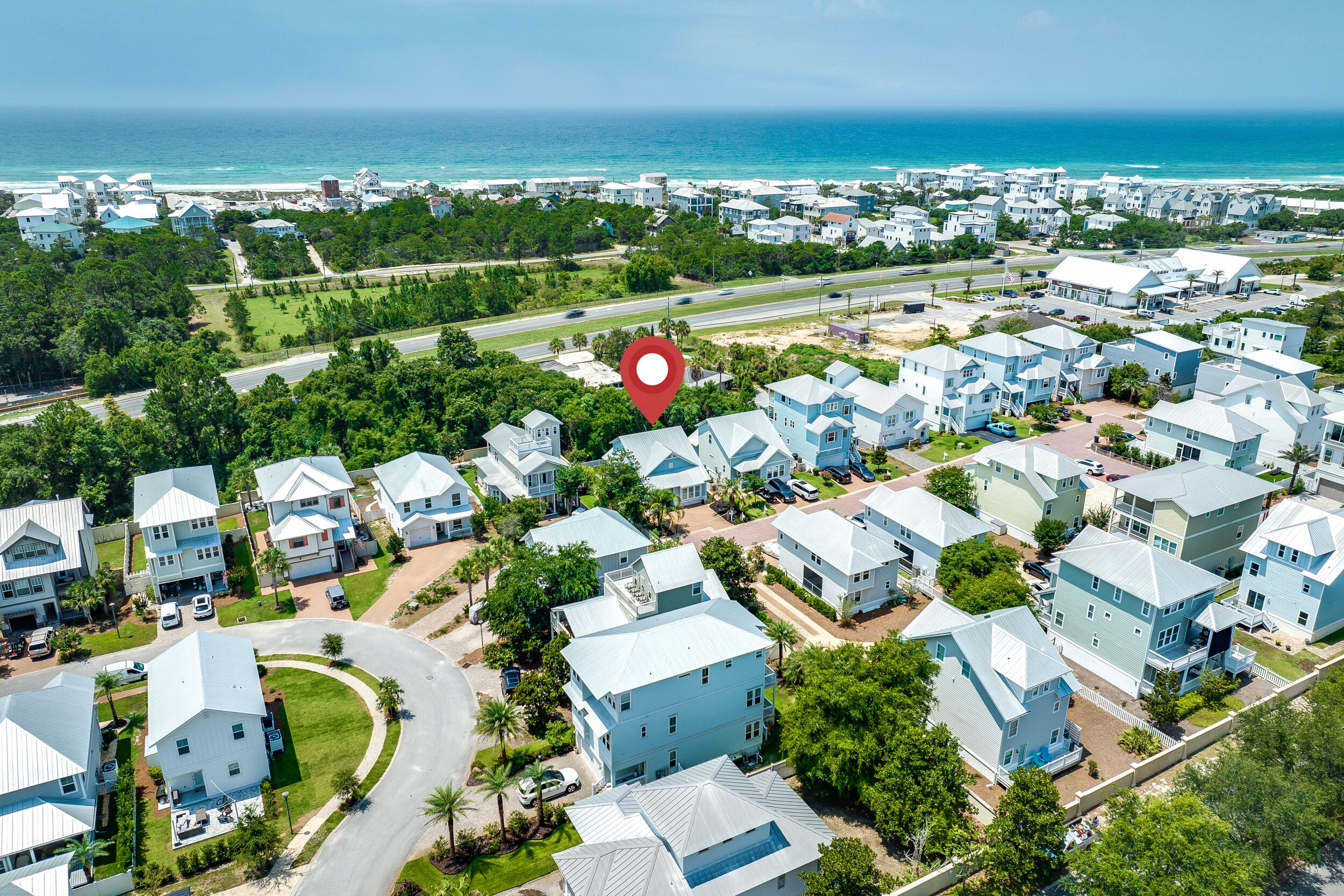 38 Inlet Cove Inlet Beach, FL 32461 - Photo 14 of 51 an aerial view of residential houses with outdoor space and ocean