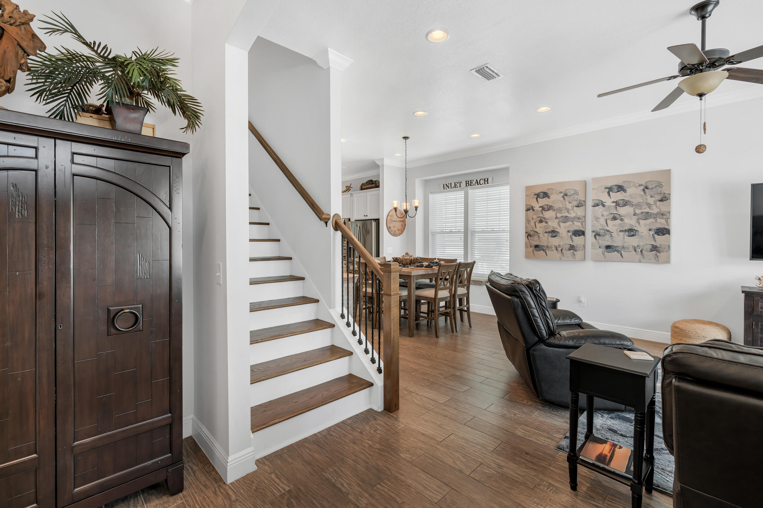 38 Inlet Cove Inlet Beach, FL 32461 - Photo 16 of 51 a workspace with wooden floor and furniture