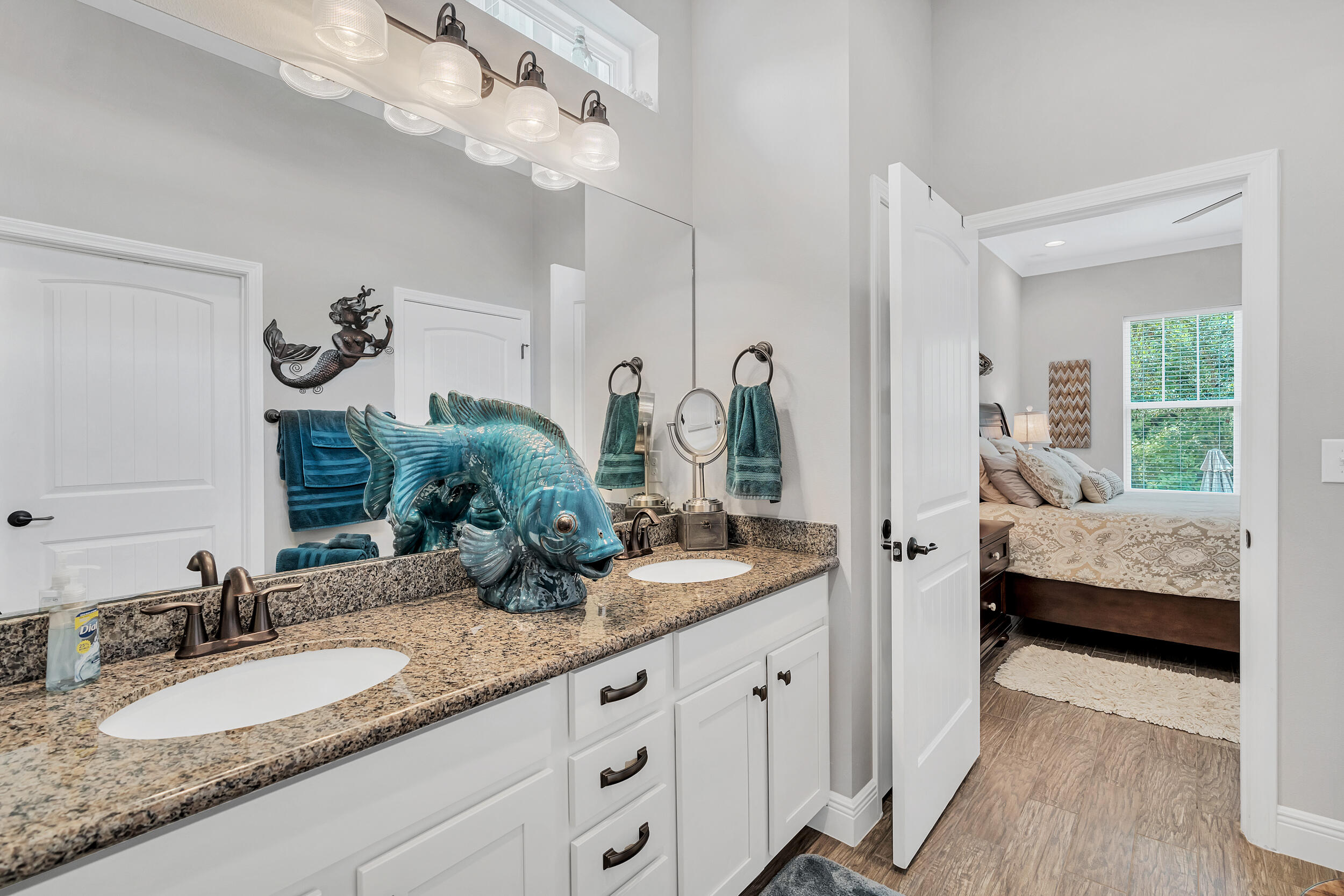 38 Inlet Cove Inlet Beach, FL 32461 - Photo 35 of 51 a en suite bathroom with double vanity and a mirror