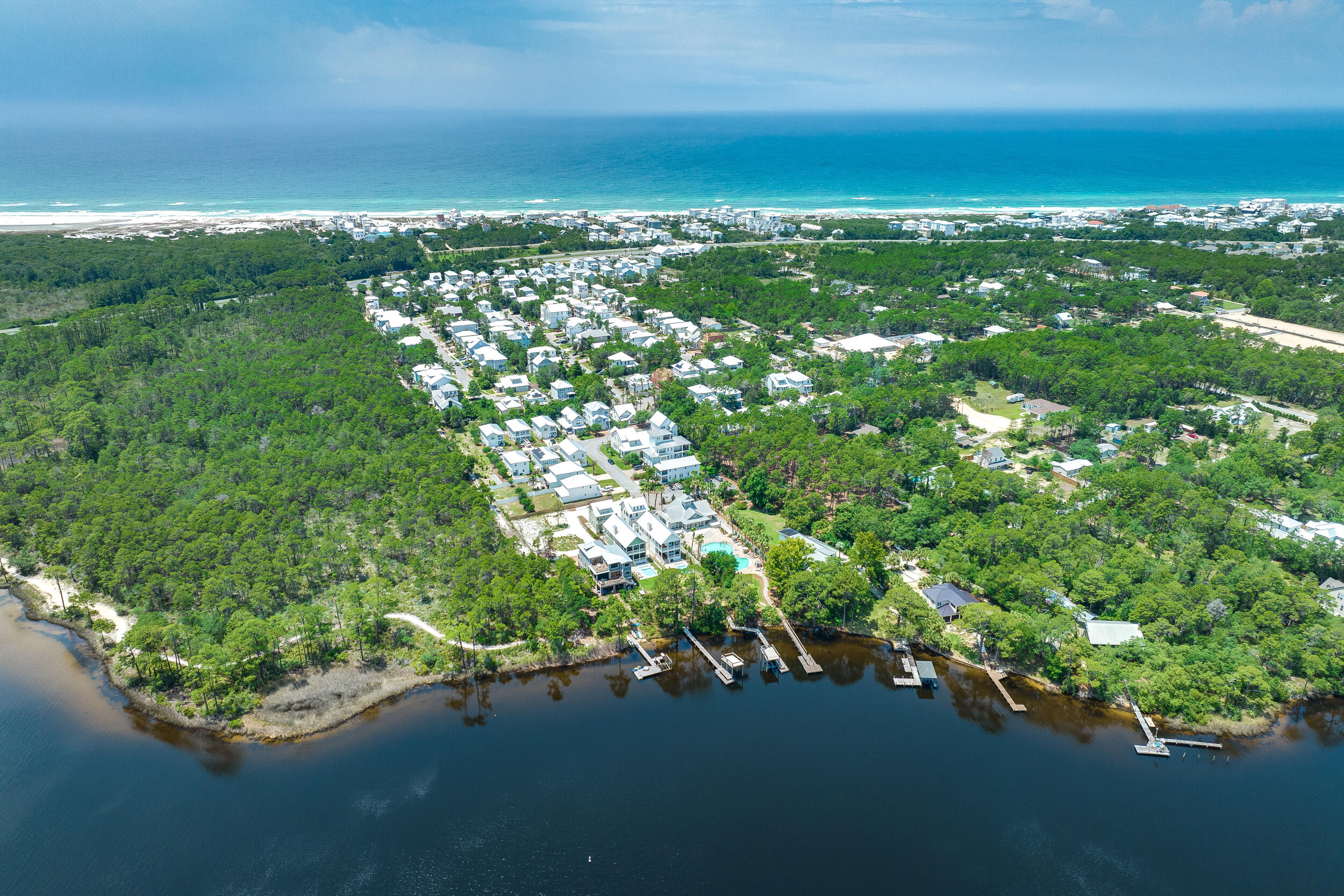 38 Inlet Cove Inlet Beach, FL 32461 - Photo 51 of 51 a view of a lake with a city