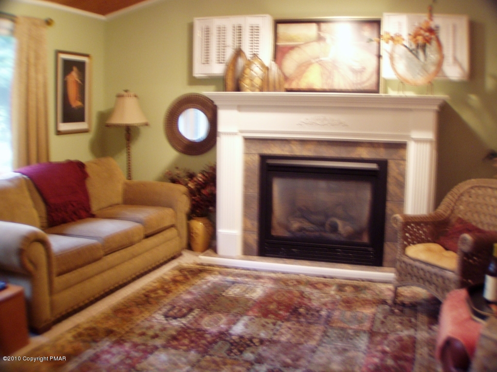 209 Blue Ridge Drive Canadensis, PA 18325 - Photo 5 of 19 Living room with fireplace