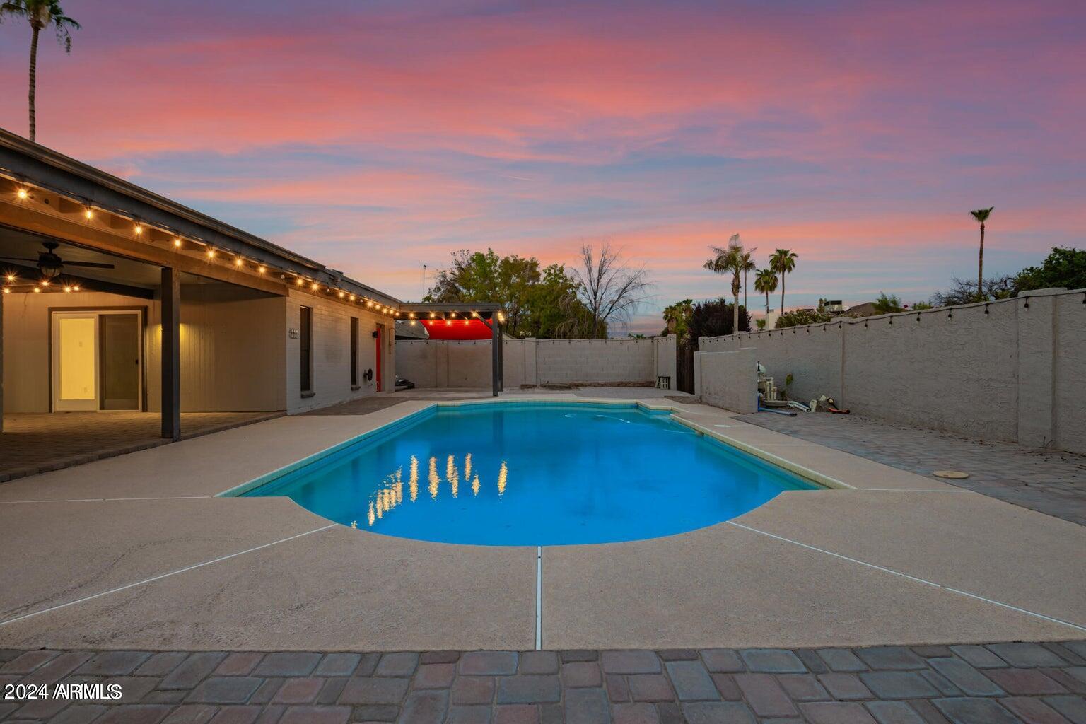 1893 East Bendix Drive Tempe, AZ 85283 - Photo 22 of 45 a view of swimming pool with a yard