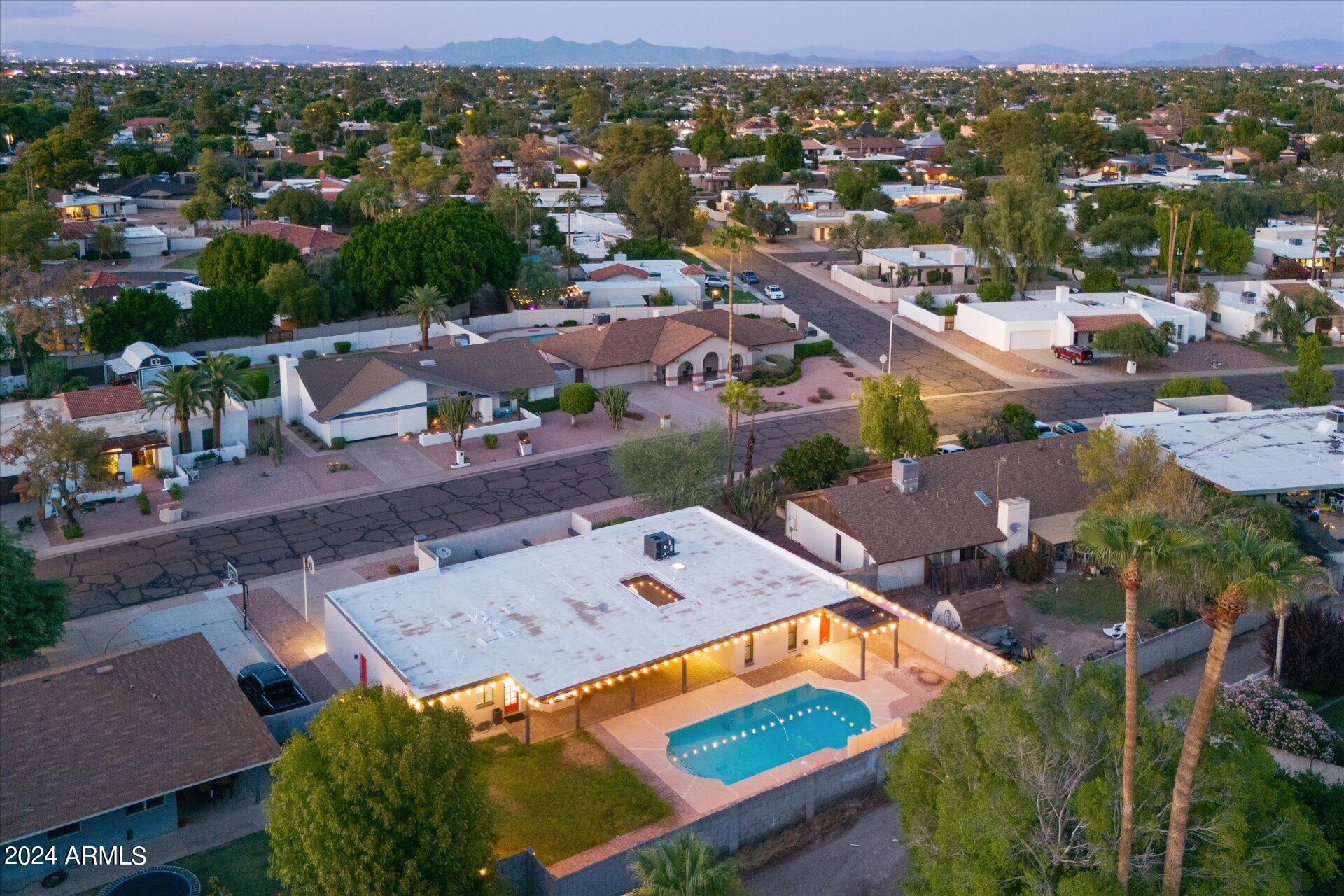 1893 East Bendix Drive Tempe, AZ 85283 - Photo 37 of 45 an aerial view of residential houses with outdoor space and river