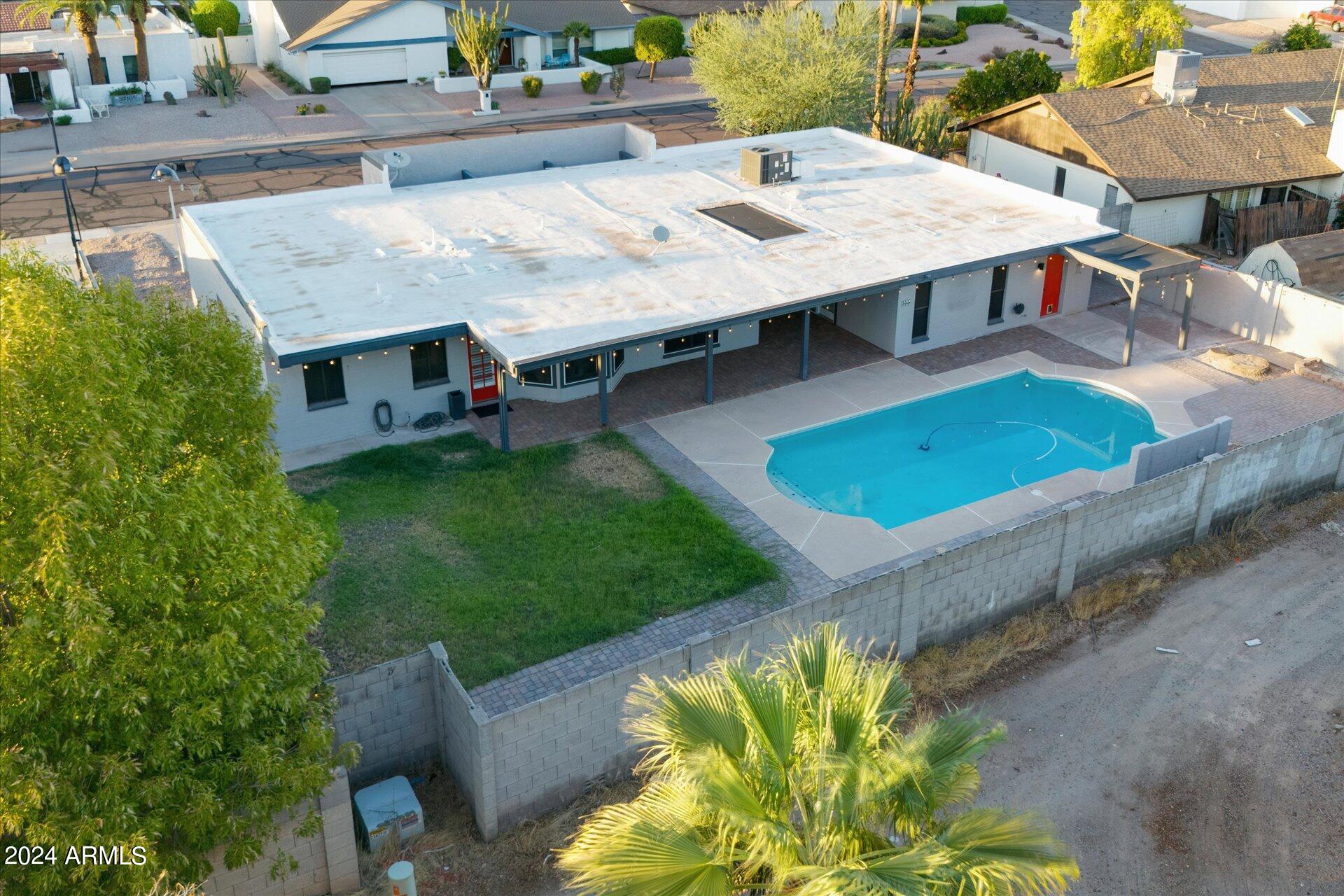 1893 East Bendix Drive Tempe, AZ 85283 - Photo 43 of 45 an aerial view of a house with swimming pool