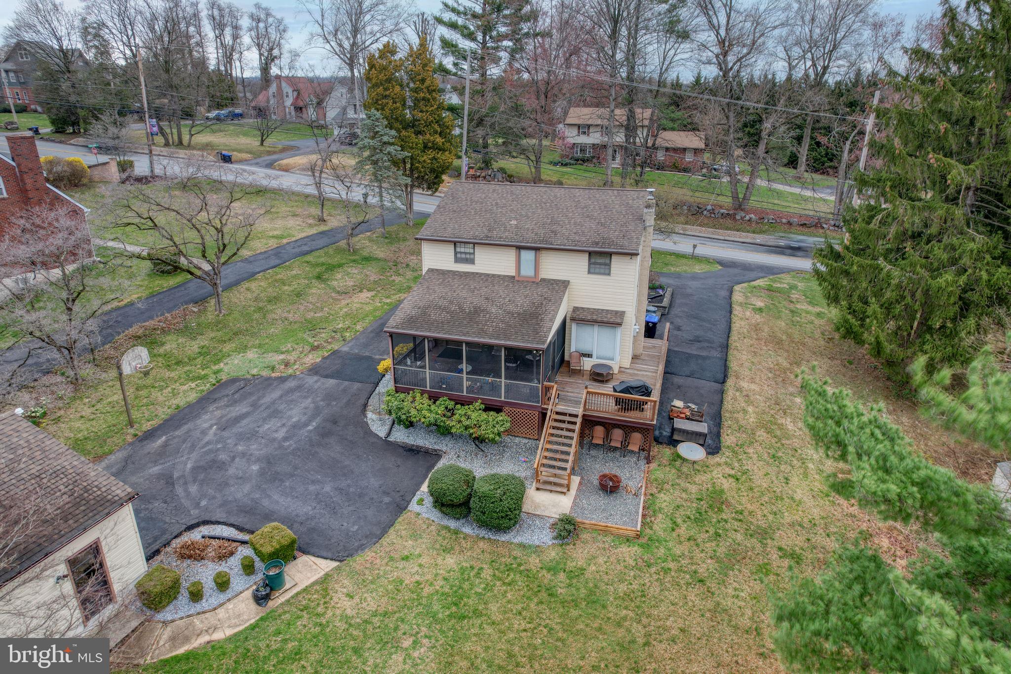 3850 Naamans Creek Road Upper Chichester, PA 19061 - Photo 46 of 53 an aerial view of a house with backyard and outdoor seating