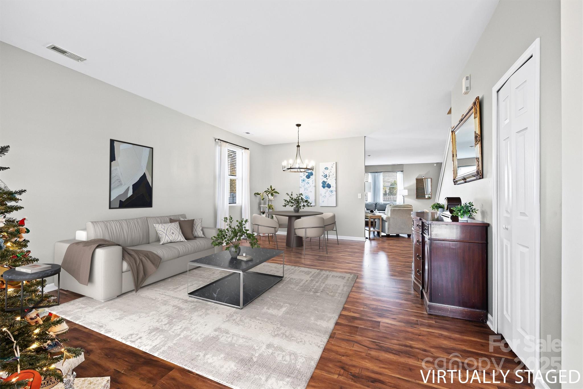 422 Garden Grove Road Fort Mill, SC 29708 - Photo 15 of 39 a living room with furniture wooden floor and a rug