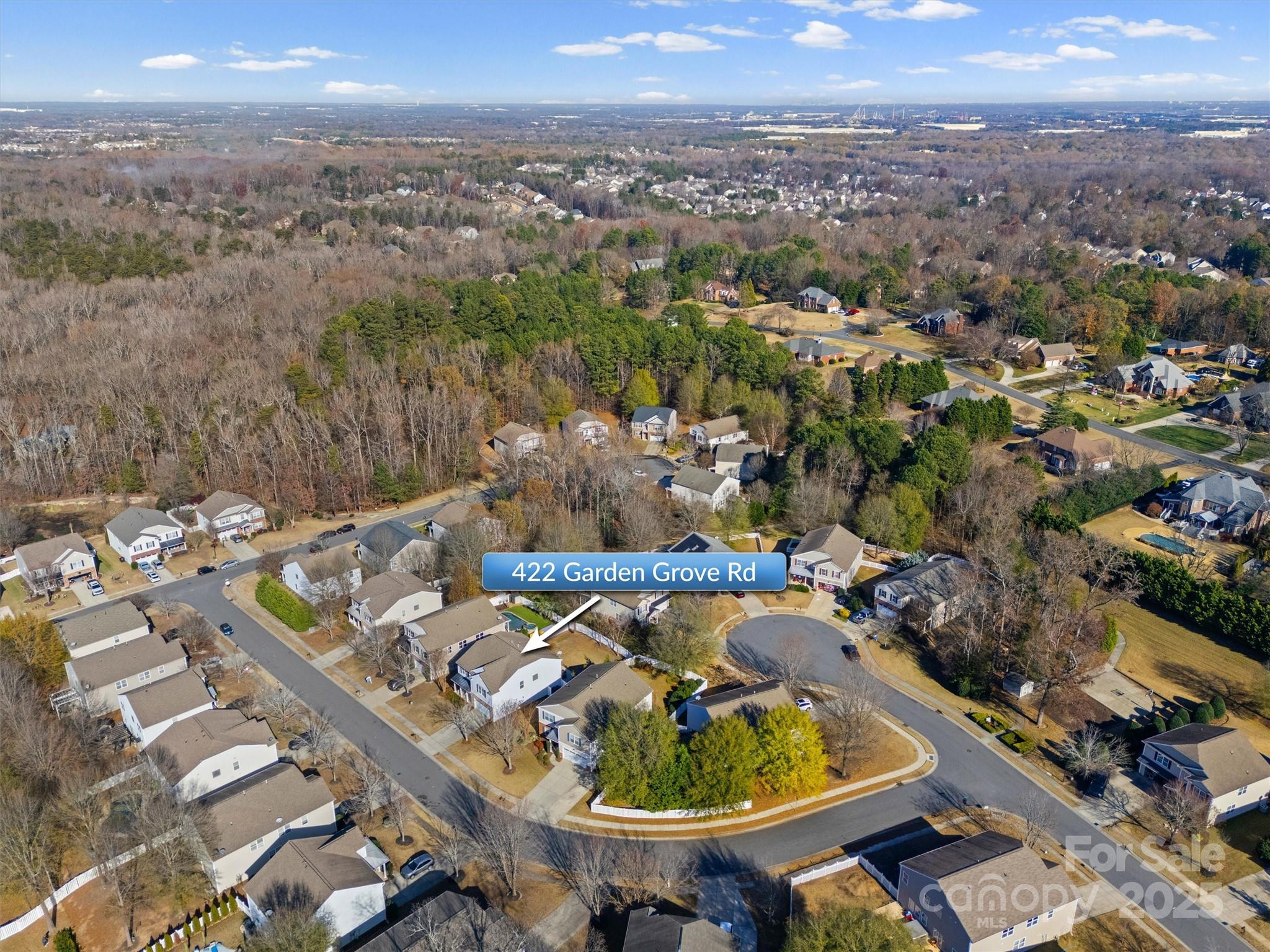 422 Garden Grove Road Fort Mill, SC 29708 - Photo 38 of 39 an aerial view of a house with a swimming pool