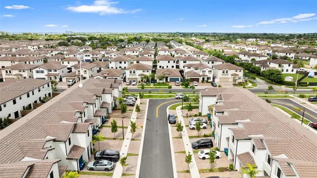 an aerial view of city