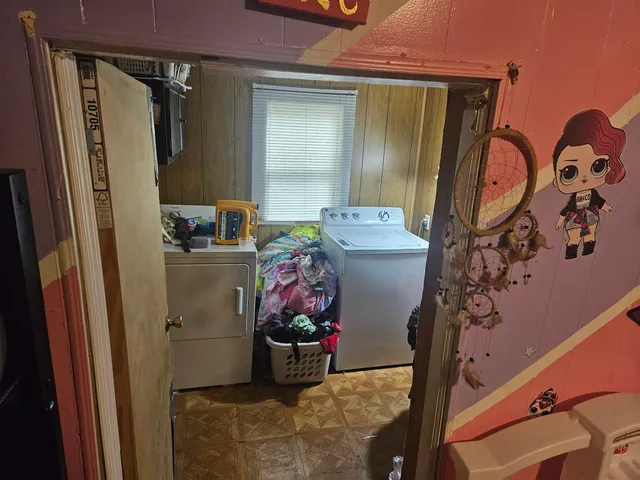 a view of storage and utility room