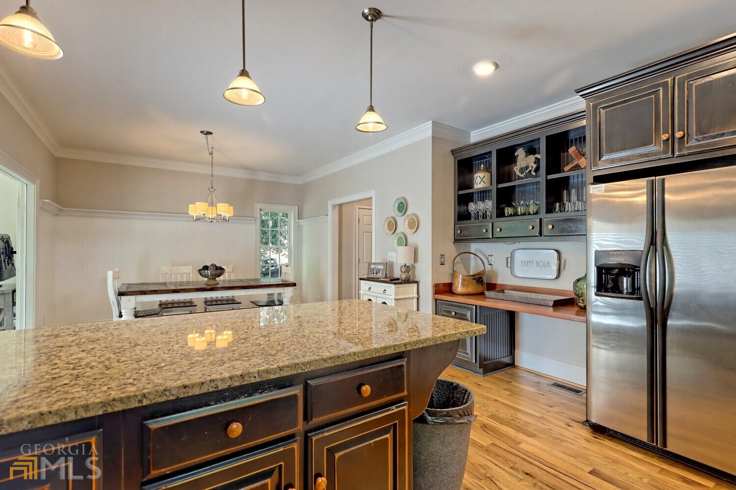 643 Washington Street Clarkesville, GA 30523 - Photo 23 of 56 a kitchen with stainless steel appliances granite countertop a sink a stove and a refrigerator