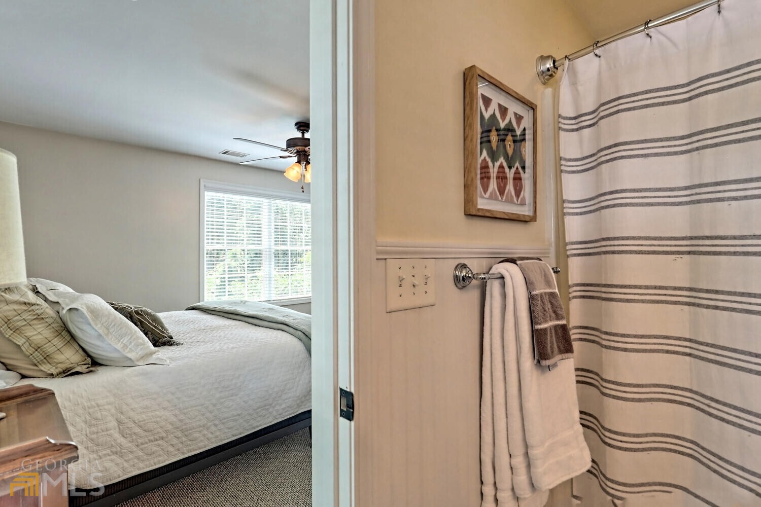 643 Washington Street Clarkesville, GA 30523 - Photo 44 of 56 a bed room with a bed and a window