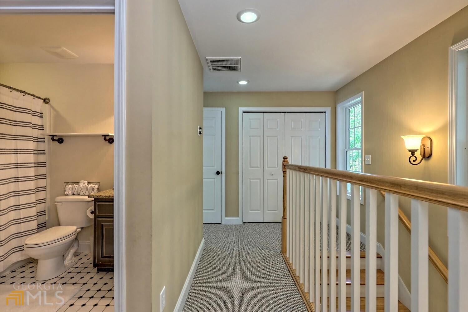 643 Washington Street Clarkesville, GA 30523 - Photo 51 of 56 a view of a bathroom from a hallway