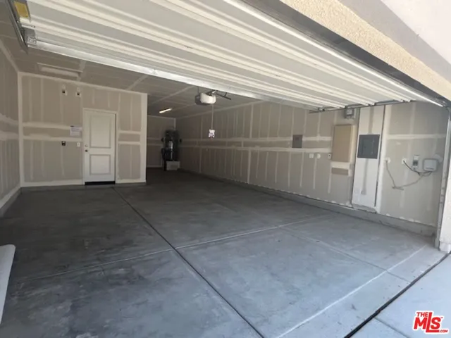 a view of a garage
