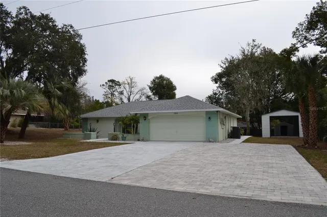 an empty room that has a window
