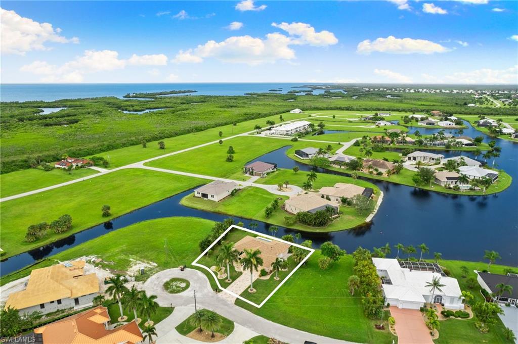 24060 Pyramid Way Punta Gorda, FL 33955 - Photo 46 of 48 Birds eye view of property featuring a water view